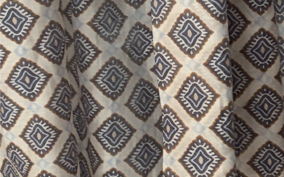 Bluse Voile mit Rautenprint